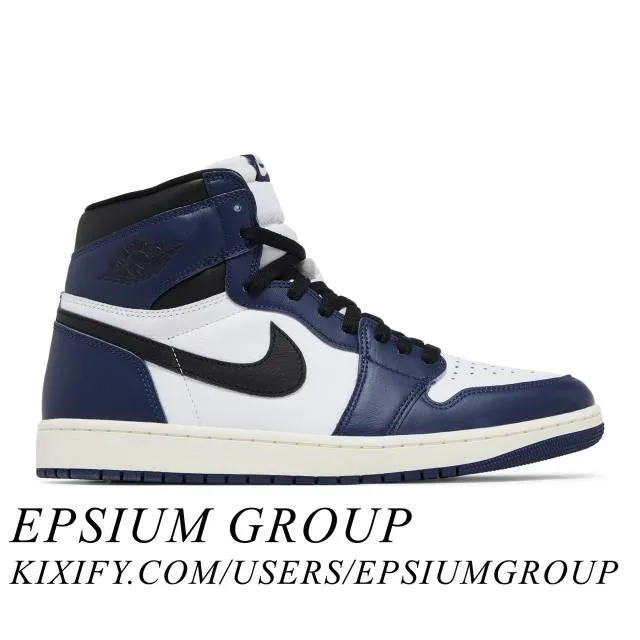 Nike Air Jordan 1 Retro High OG (Midnight Navy/ Blue/ Bl...