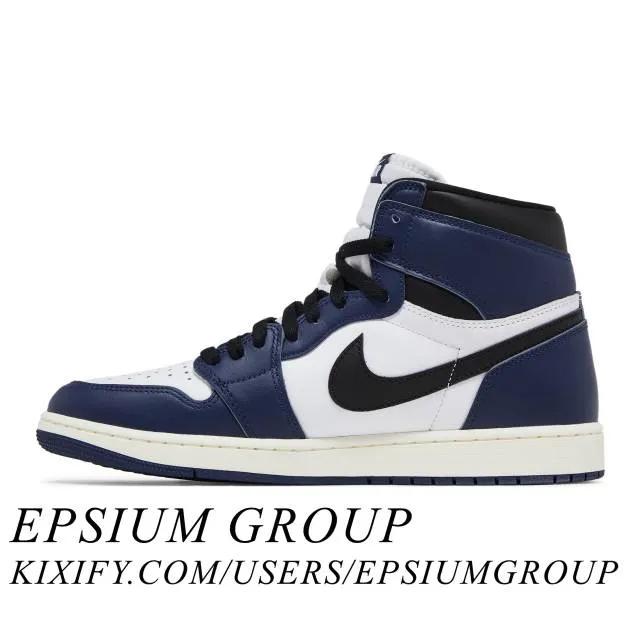 Nike Air Jordan 1 Retro High OG (Midnight Navy/ Blue/ Bl...