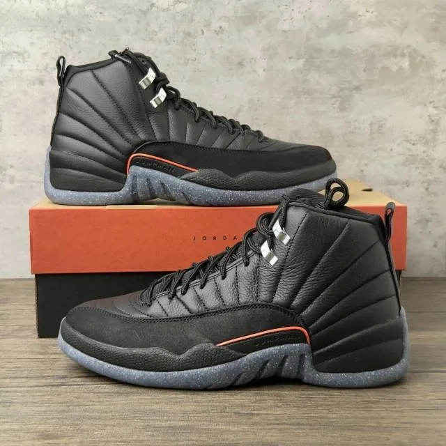 Nike Air Jordan 12 XII Retro Utility Black 4-14 Bright C...