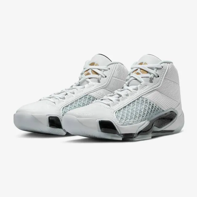 Nike Air Jordan 38 (FIBA/ White/ Metallic Gold/ Pure Pla...