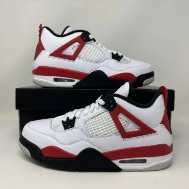 Nike Air Jordan Retro IV 4 GS Red Cement Black Grade Sch...