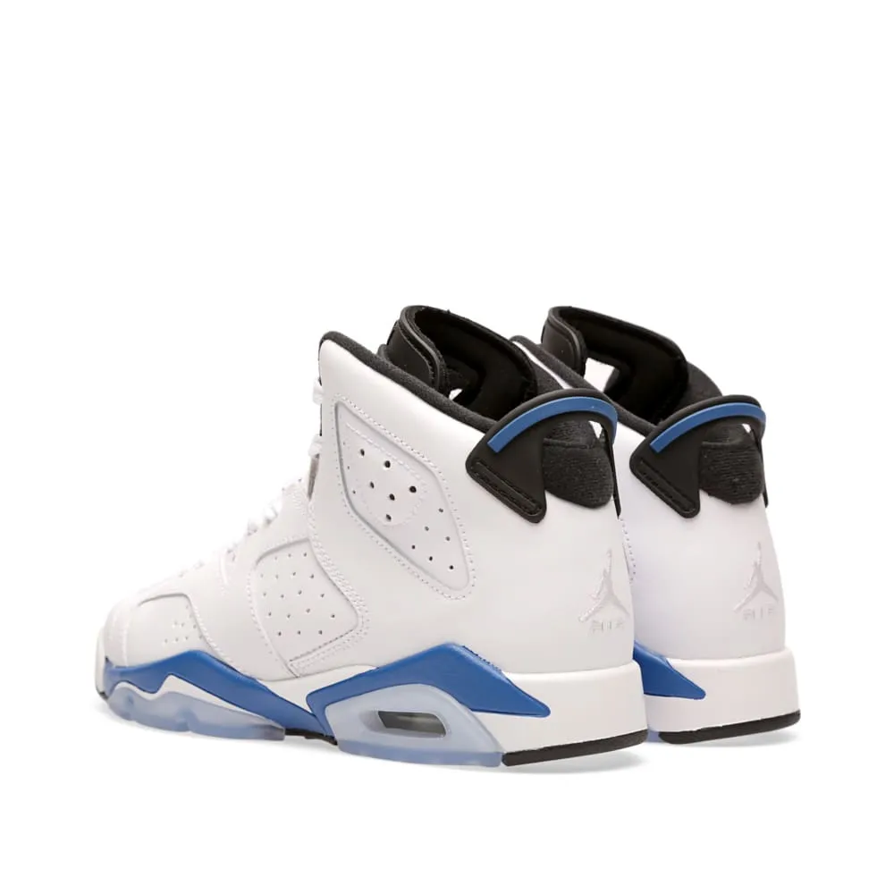 Nike Air Jordan VI Retro BG 'Sport Blue'White & Sport Blue