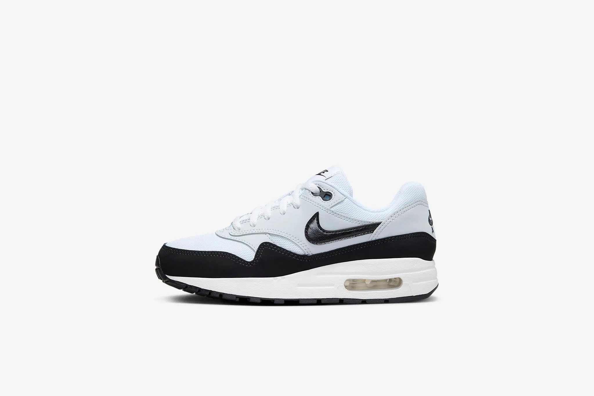 Nike Air Max 1 GS - White / Black / Pure Platinum