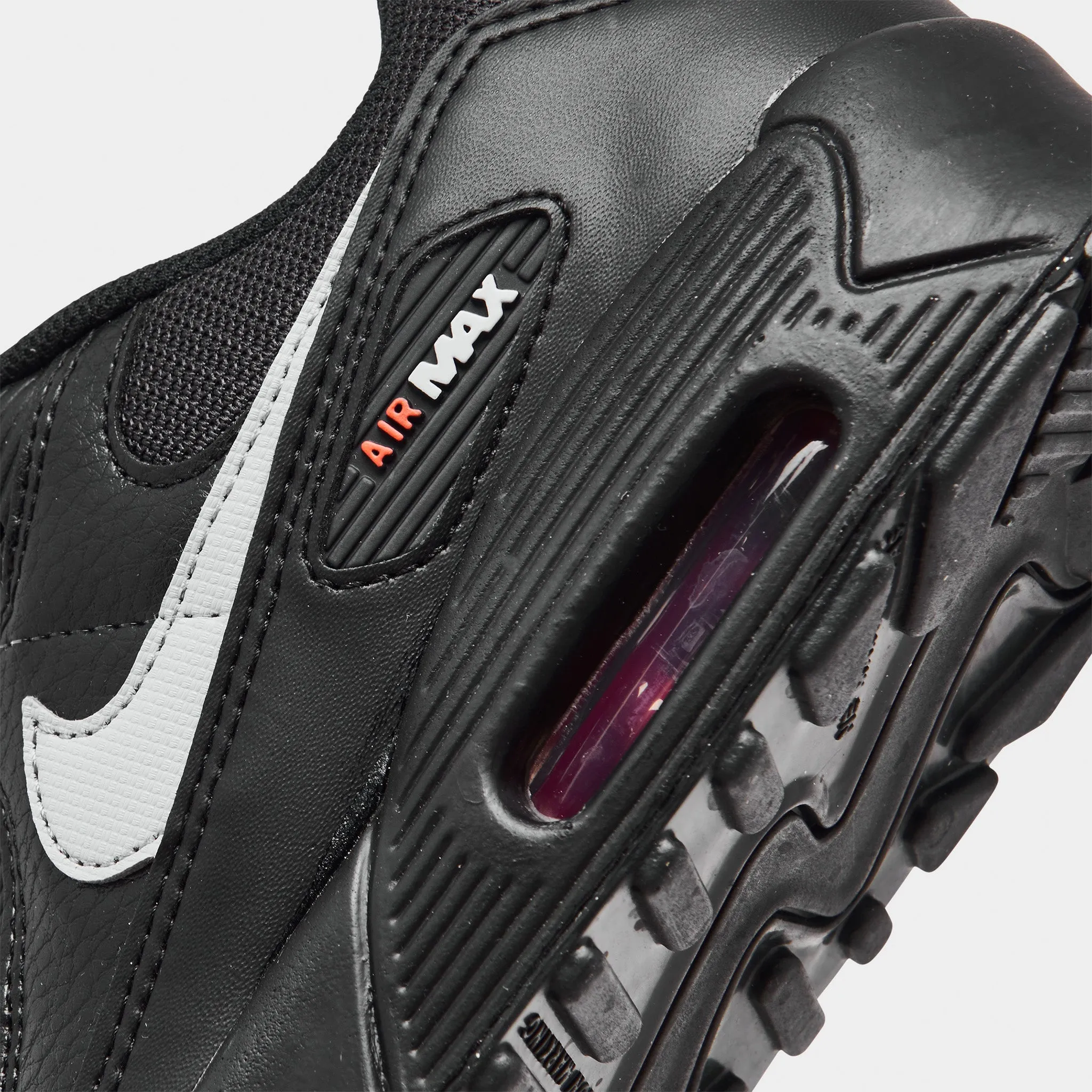 Nike Air Max 90 Next Nature GS Black / Wolf Grey - Crimson