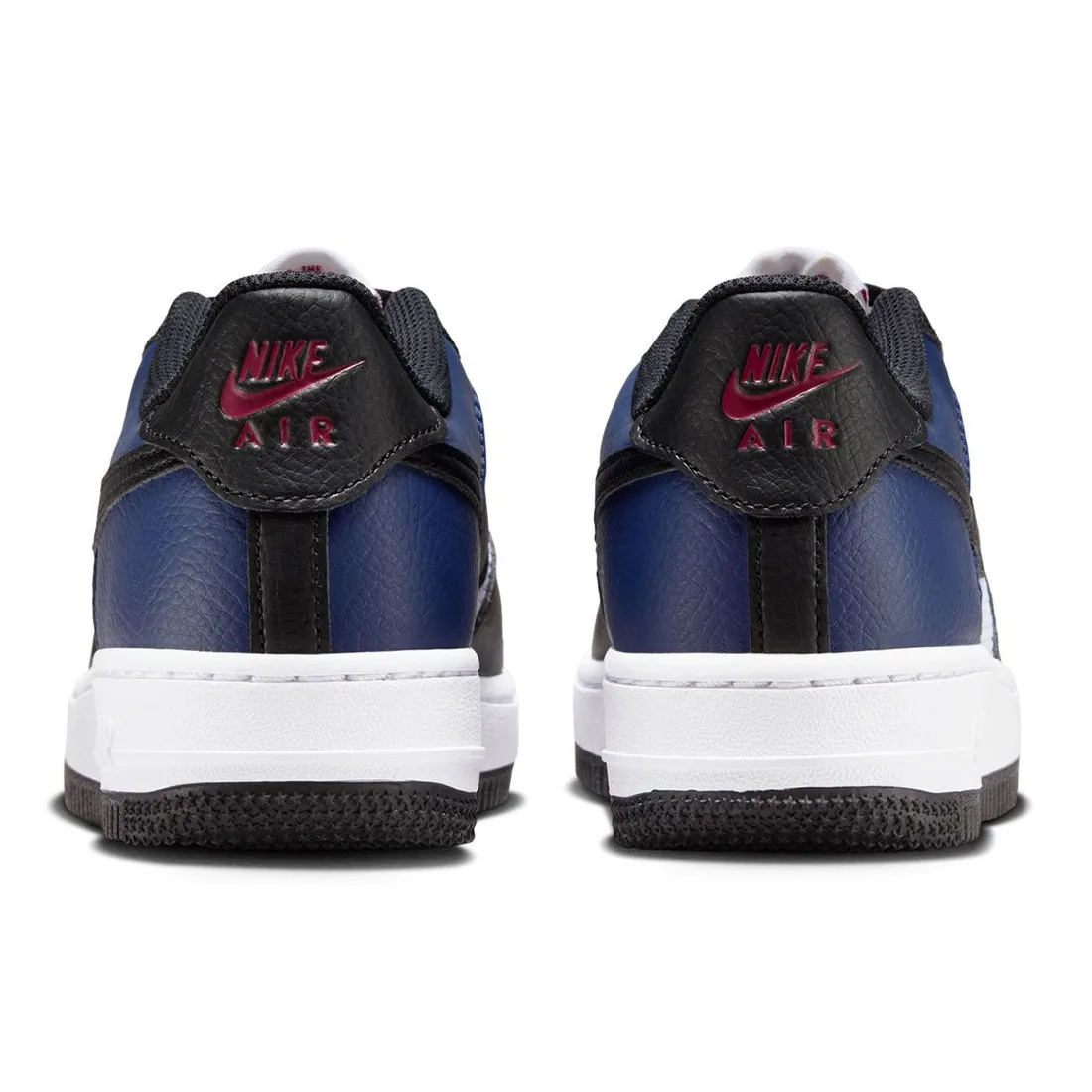 Nike Big Kids Air Force 1 Gs (midnight navy / black-white-university red)