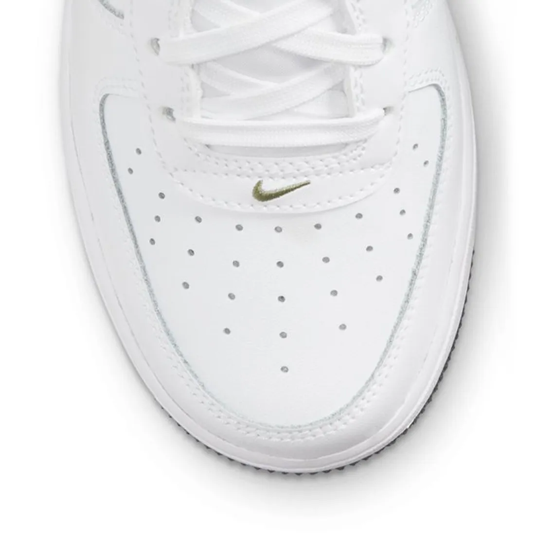 Nike Big Kids Air Force 1 (white / vintage green-oil green)