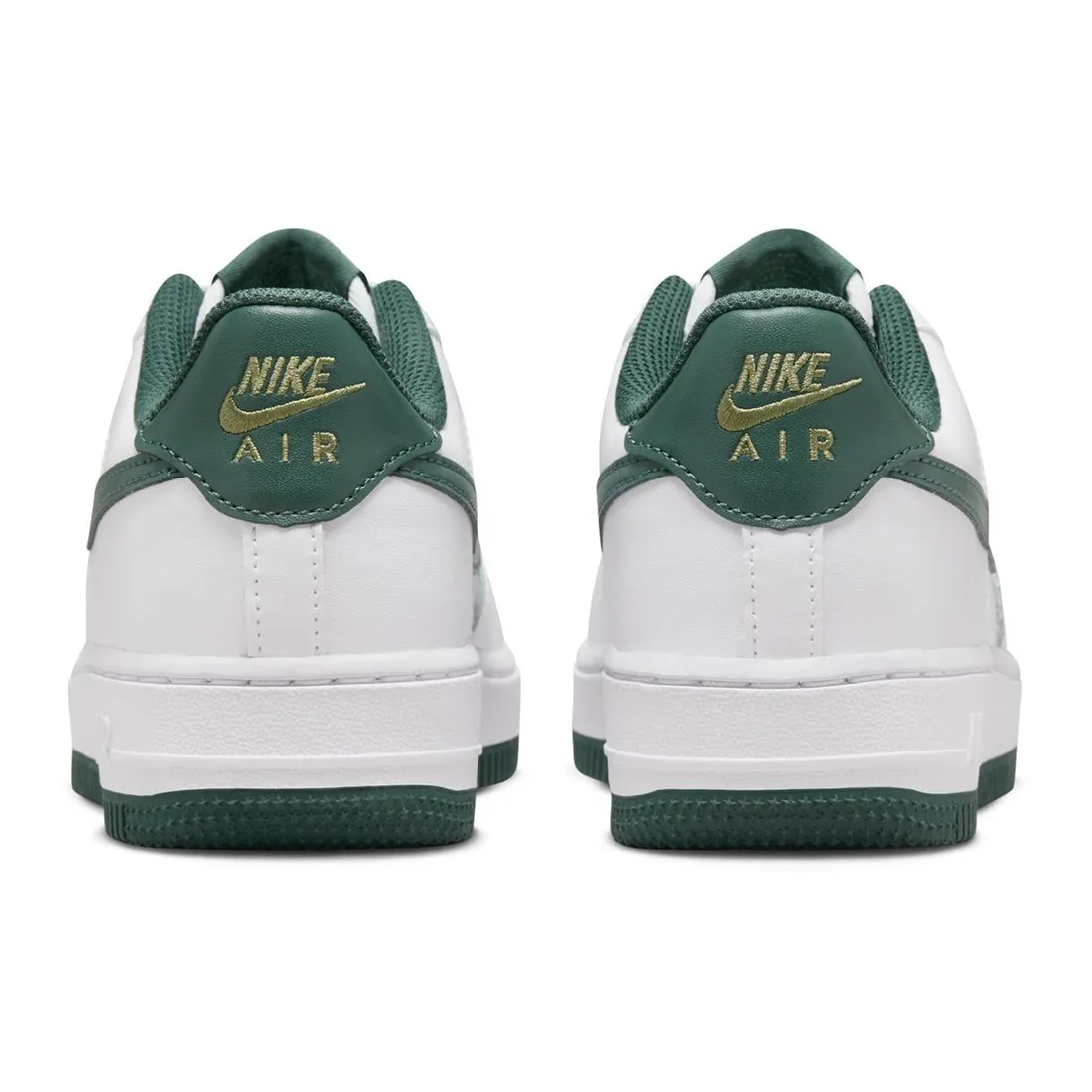 Nike Big Kids Air Force 1 (white / vintage green-oil green)