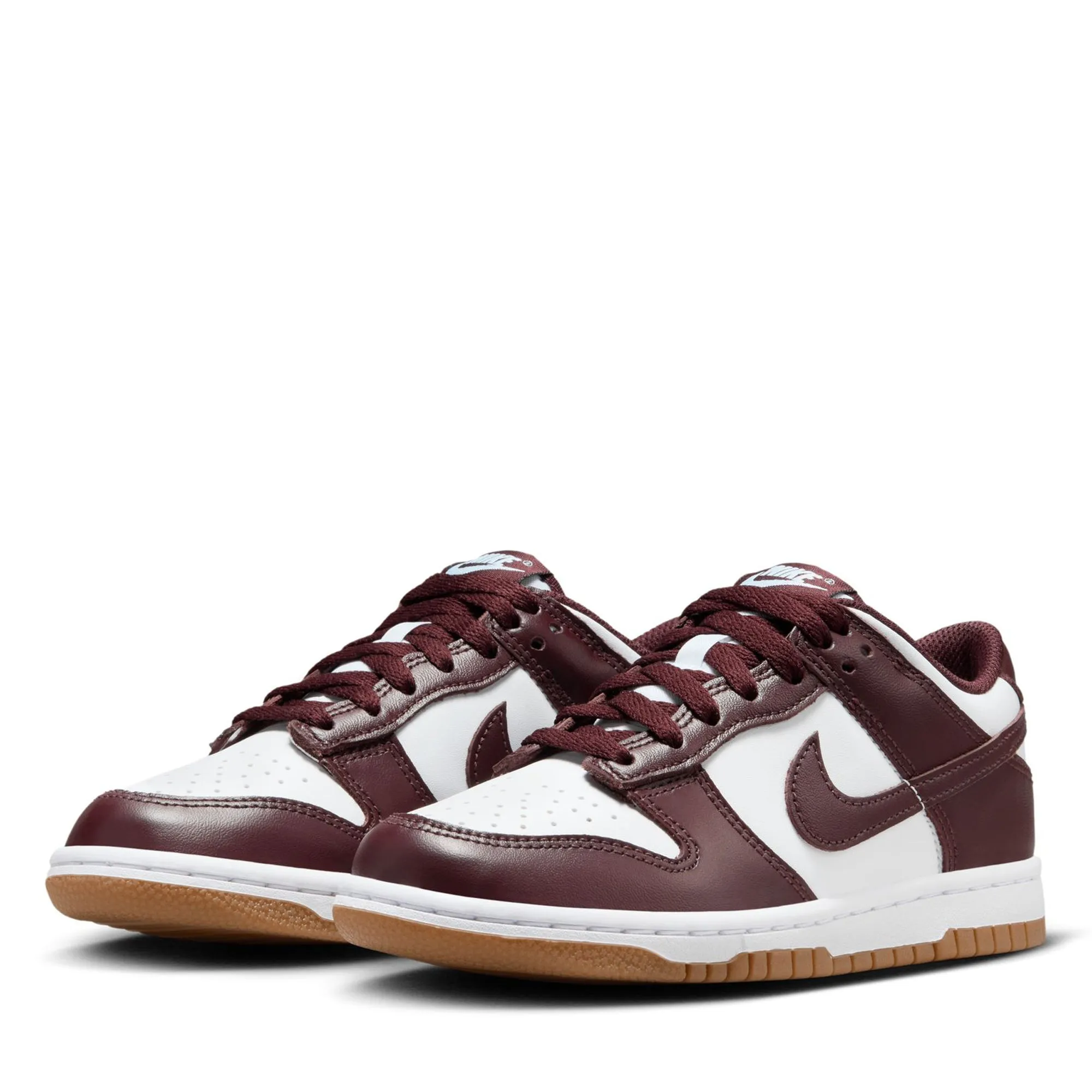 Nike Dunk Low (GS) - White/Burgundy Crush