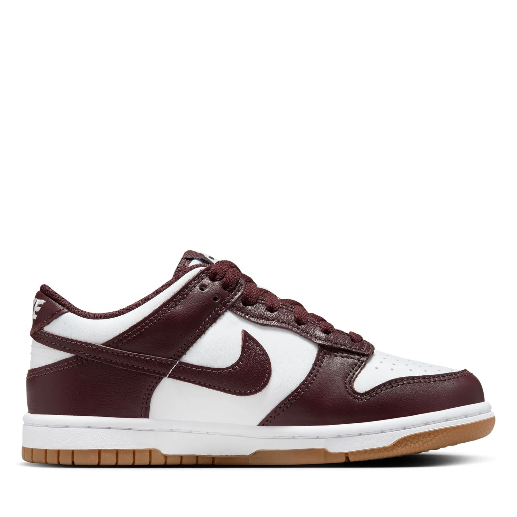 Nike Dunk Low (GS) - White/Burgundy Crush