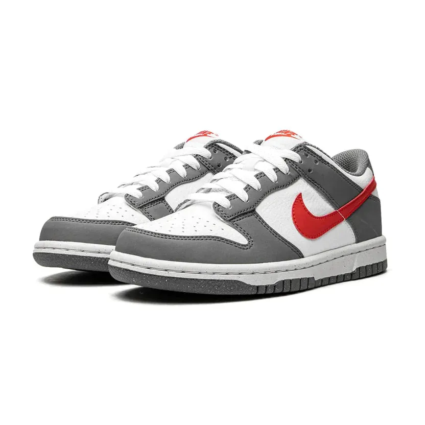 Nike Dunk Low Next Nature GS 'Smoke Grey Light Crimson' - OUTLET