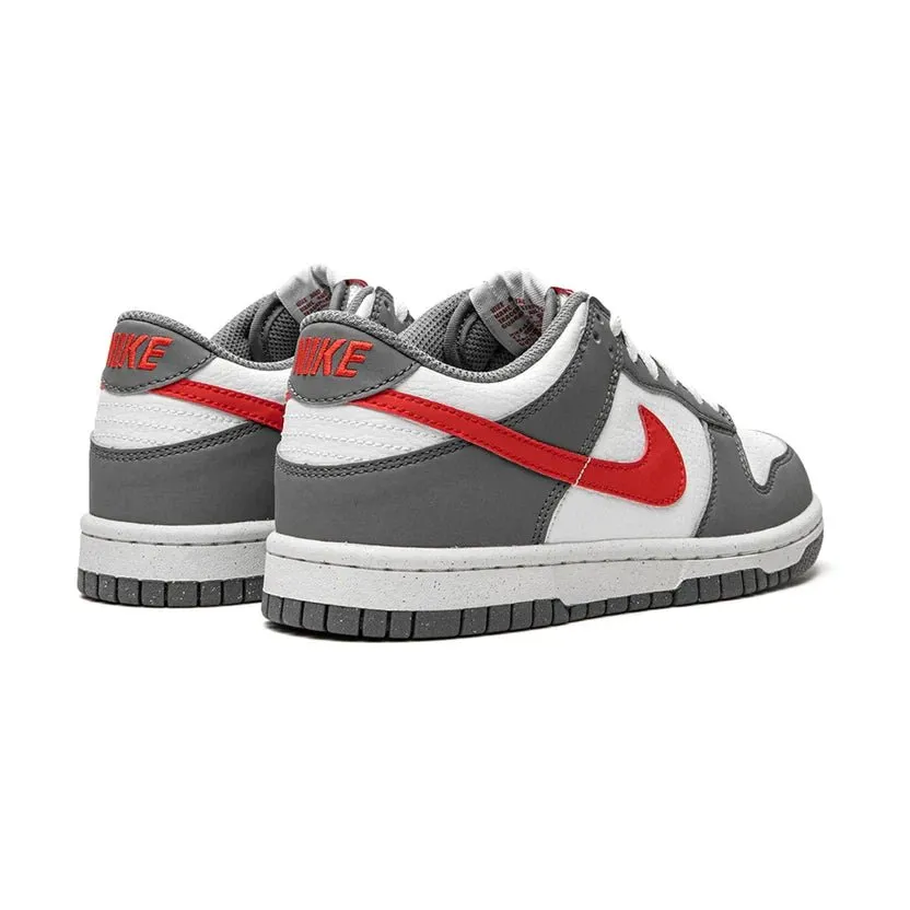 Nike Dunk Low Next Nature GS 'Smoke Grey Light Crimson' - OUTLET