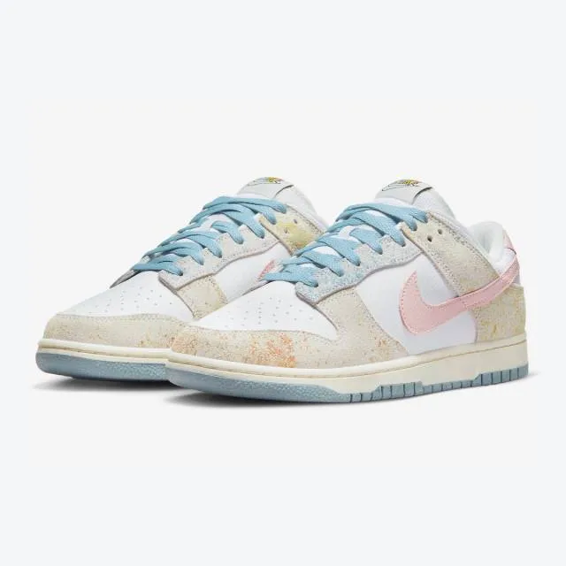 Nike dunk low (oxidized pastels/ white/ atmosphere/ pink/ boarder blue) men us 8-13 dv6486-100