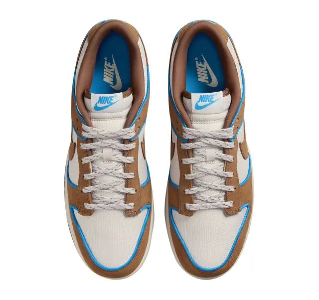 Nike dunk low premium (light british tan/ light orewood brown/ light british tan/ photo blue) men us 8-13 fn5825-100