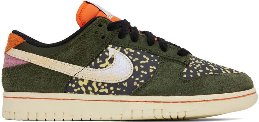 Nike Green & Orange Dunk Low Retro SE Sneakers