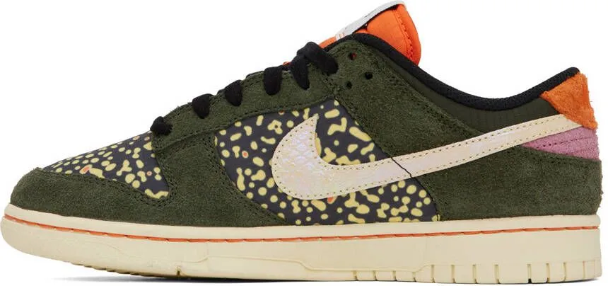 Nike Green & Orange Dunk Low Retro SE Sneakers