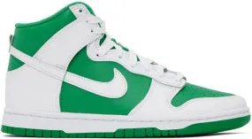 Nike Green & White Dunk High Retro Sneakers