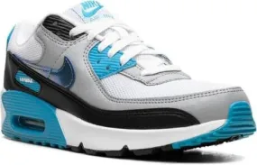 Nike Kids Air Max 90 Blue Lightning Metallic sneakers White