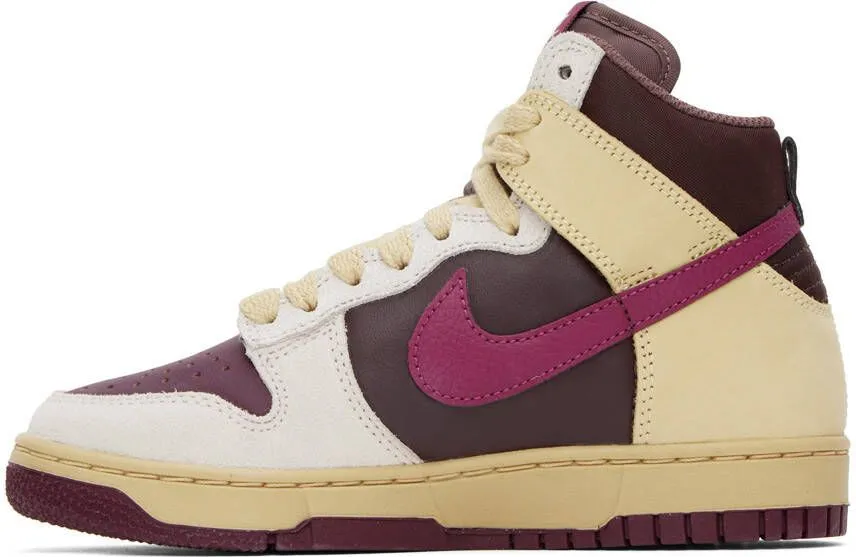 Nike Off-White & Burgundy Dunk High 1985 Sneakers