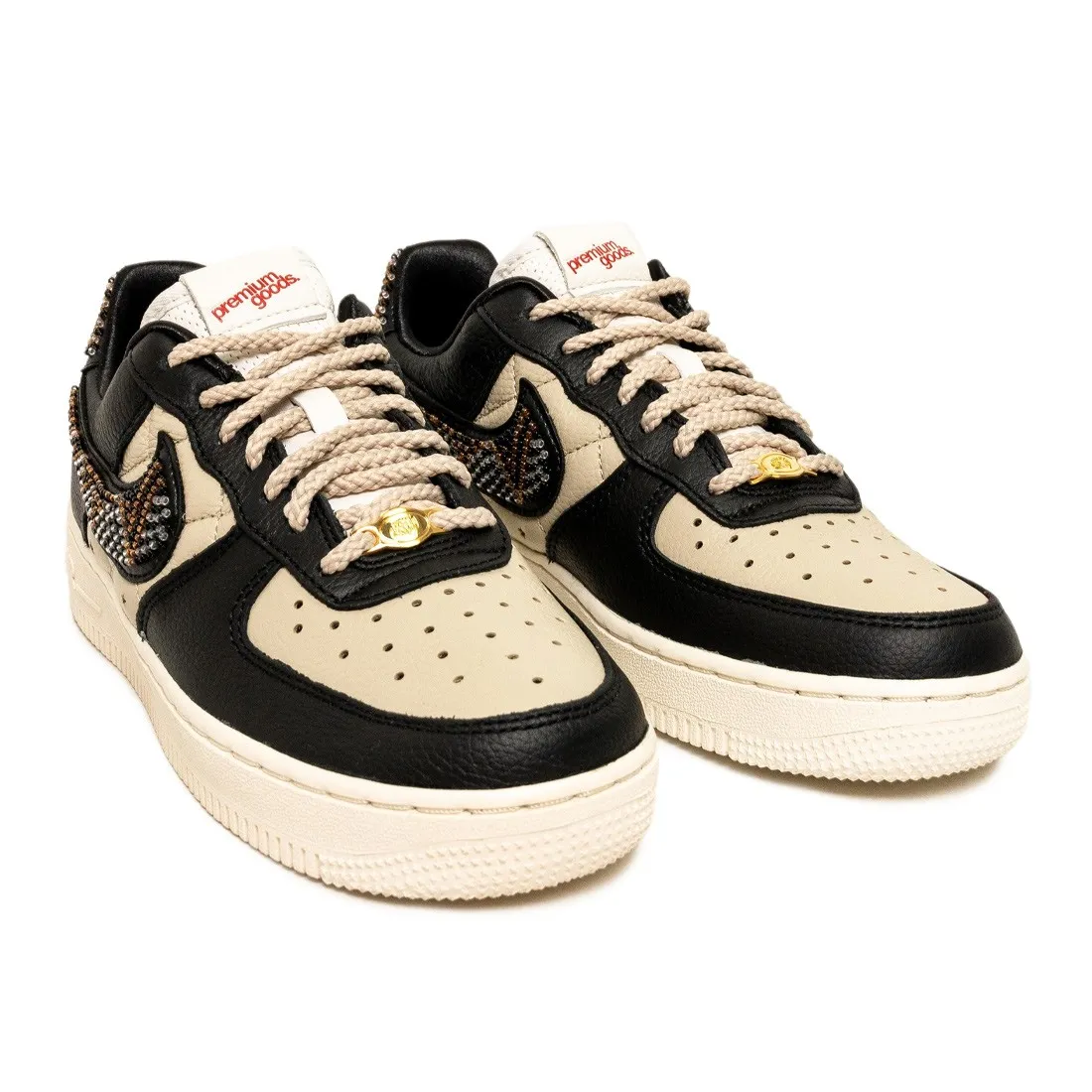 Nike Women Air Force 1 Low X Premium Goods (black / multi-color-sand-sail)