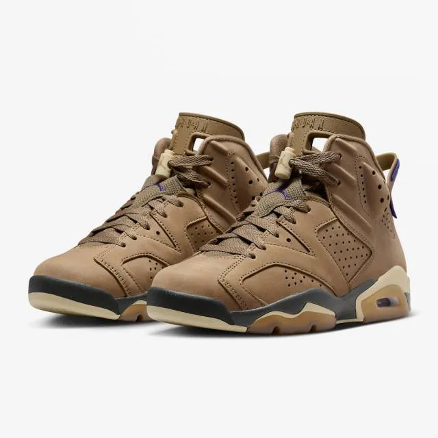 Nike Women's Air Jordan 6 Retro GORE-TEX (Brown Kelp/ Te...