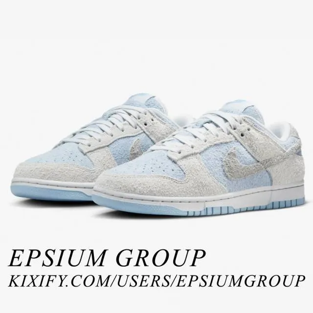 Nike women's dunk low (photon dust armory blue/ grey/photon dust/ light smoke grey/ light armory blue) sizes 5-12 fz3779-025