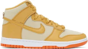 Nike Yellow Dunk Hi Retro Sneakers