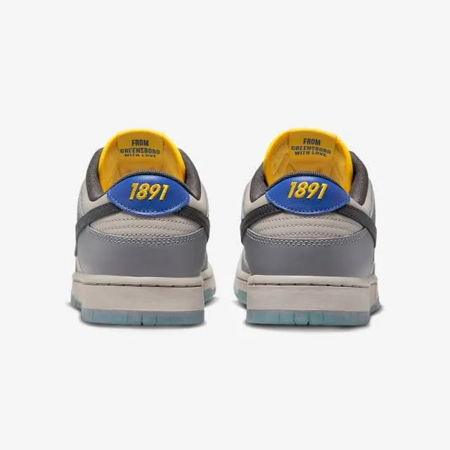 North carolina a&t state x nike dunk low (aggies/ cool grey/ yellow/ blue/ black/ sail) men us 8-13