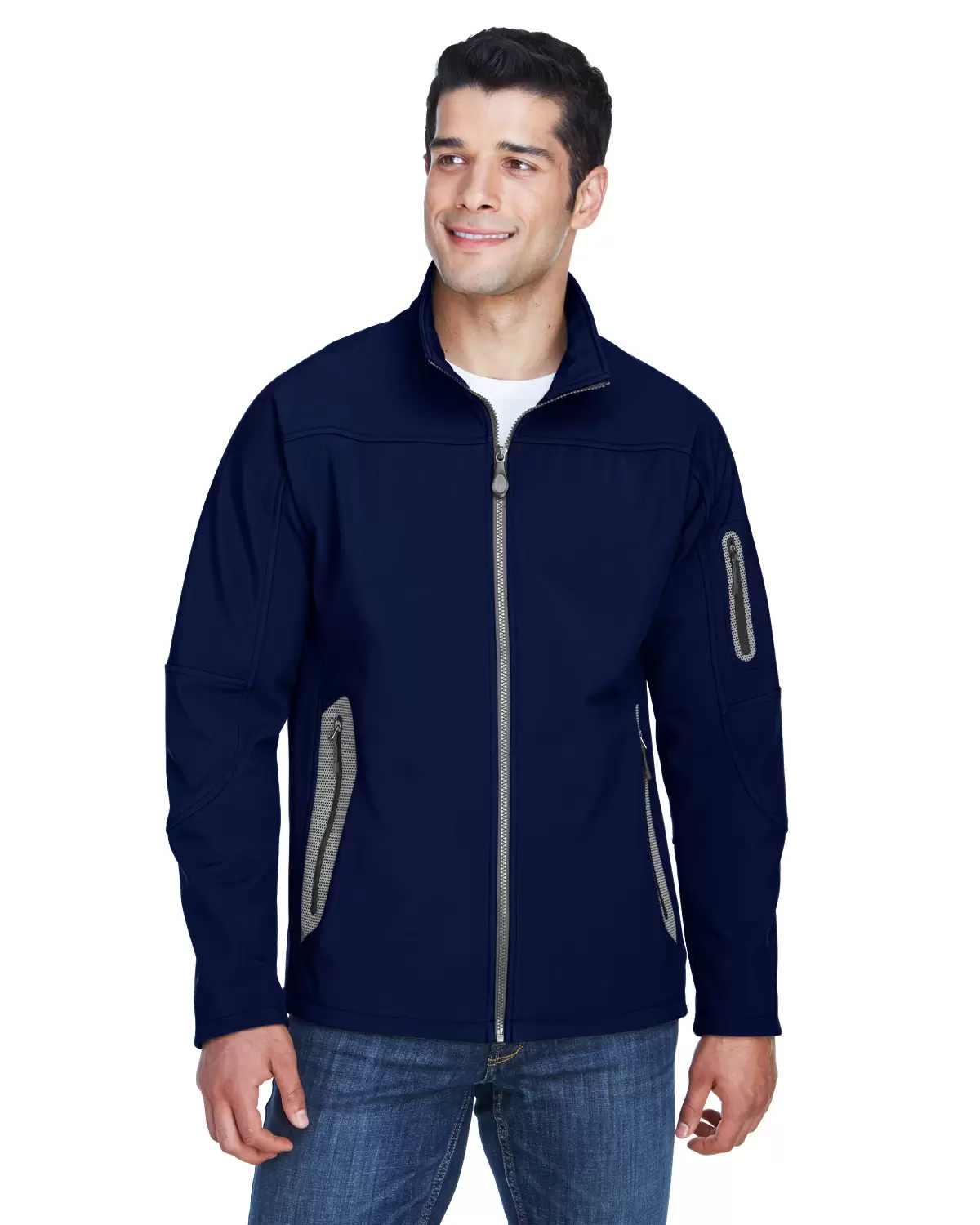 North End 88138 Men's Three-Layer Fleece Bonded Soft Shell Technical Jacket SKU: 88138