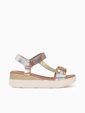 Oh My Sandals 5420 Multi Metal Lea