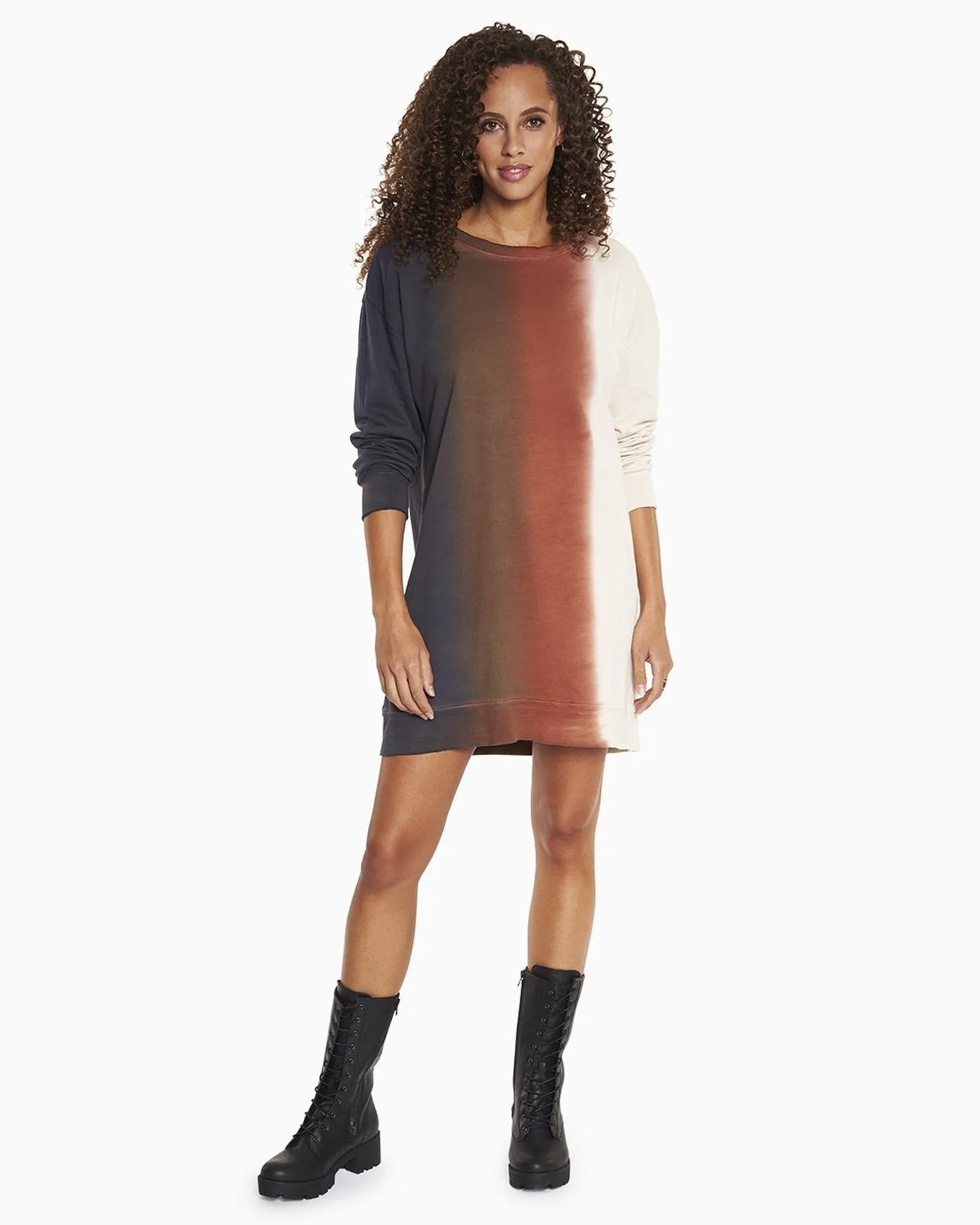 Organic Tie Dye Sweatshirt Dress Sweatshirt Dress