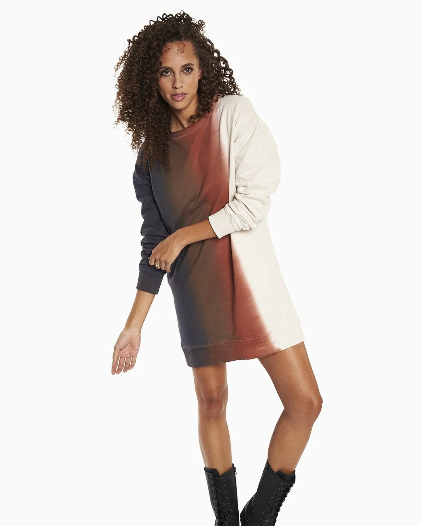 Organic Tie Dye Sweatshirt Dress Sweatshirt Dress