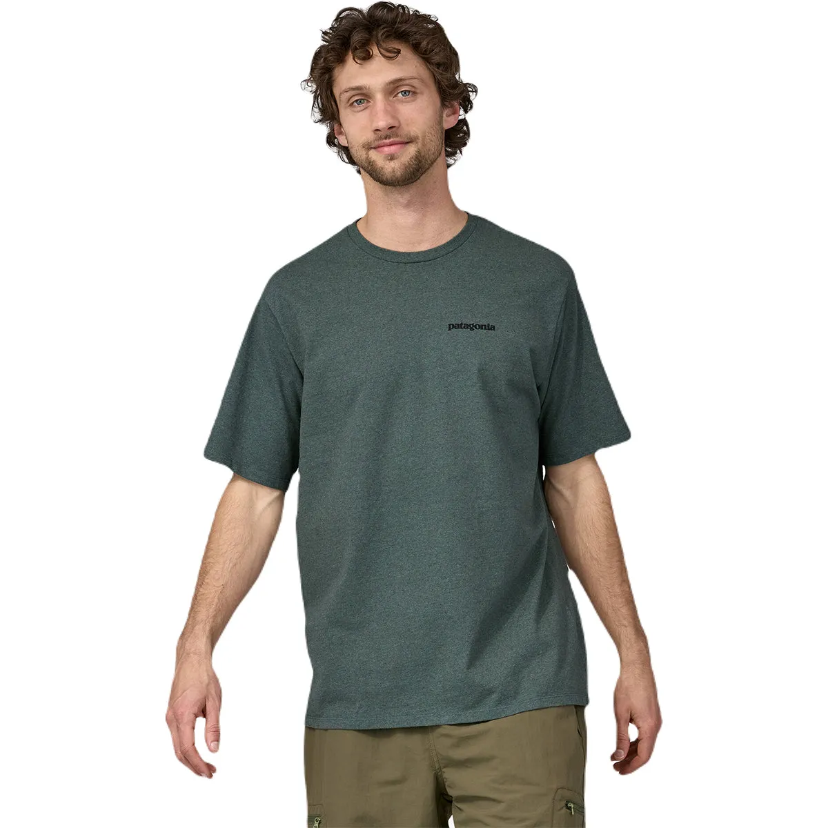 Patagonia Men's Nouveau Green P-6 Logo Responsibili-Tee