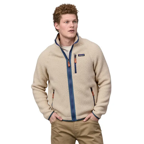 Patagonia - M's Retro Pile Jkt - Dark Natural w/Utility Blue-