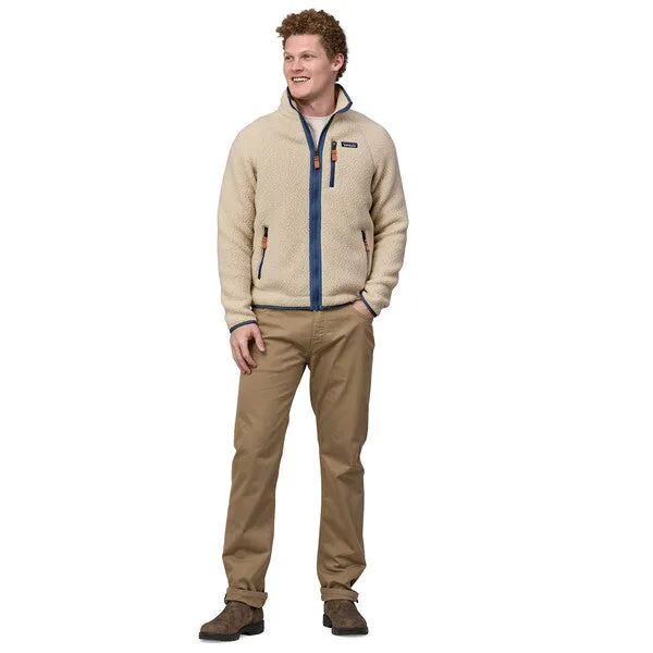 Patagonia - M's Retro Pile Jkt - Dark Natural w/Utility Blue-