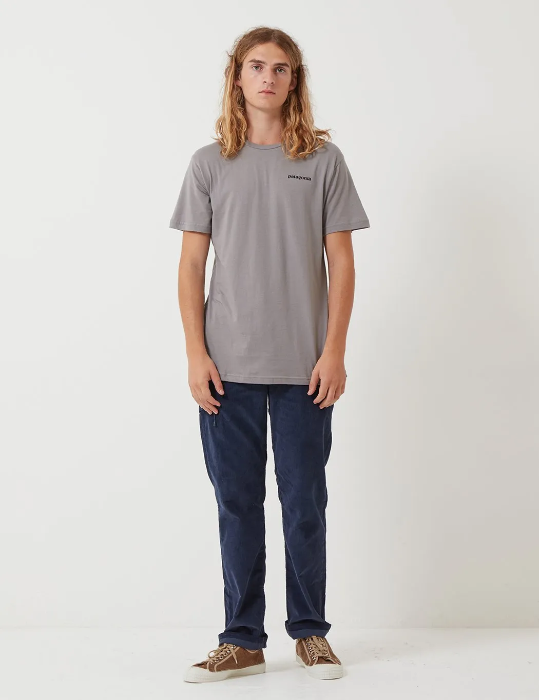 Patagonia P-6 Logo Organic T-Shirt - Feather Grey