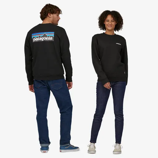 Patagonia P-6 Logo Uprisal Crew Sweatshirt-Black