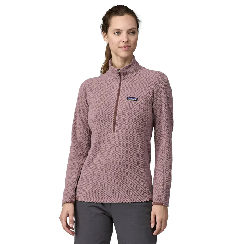 Patagonia Womens R1 Air Zip Neck - Stormy Mauve