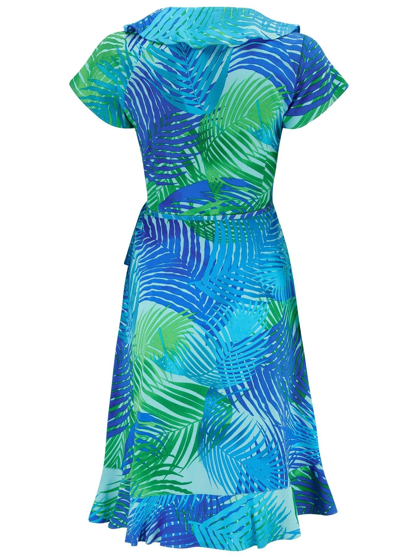 Pour Moi LENZING ECOVERO Viscose fibres Frill Wrap Beach Dress - Multi