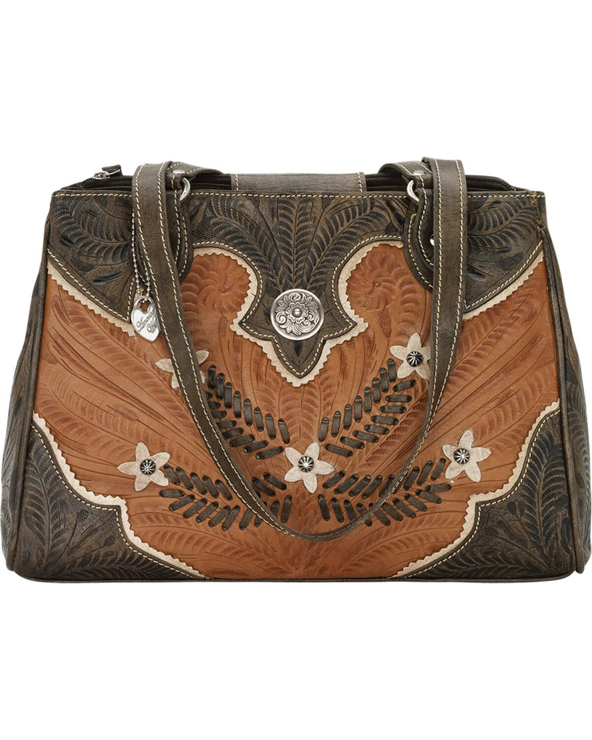 Product Name:  American West Women's Golden Tan Desert Wildflower Tote