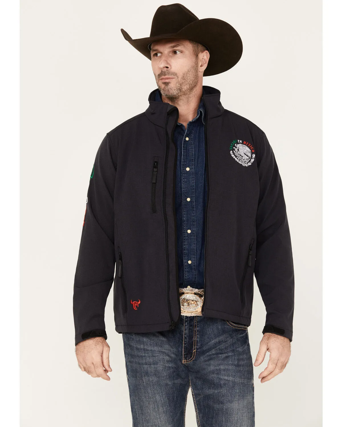 Product Name:  Cowboy Hardware Men's Nacido En Mexico Logo Softshell Jacket