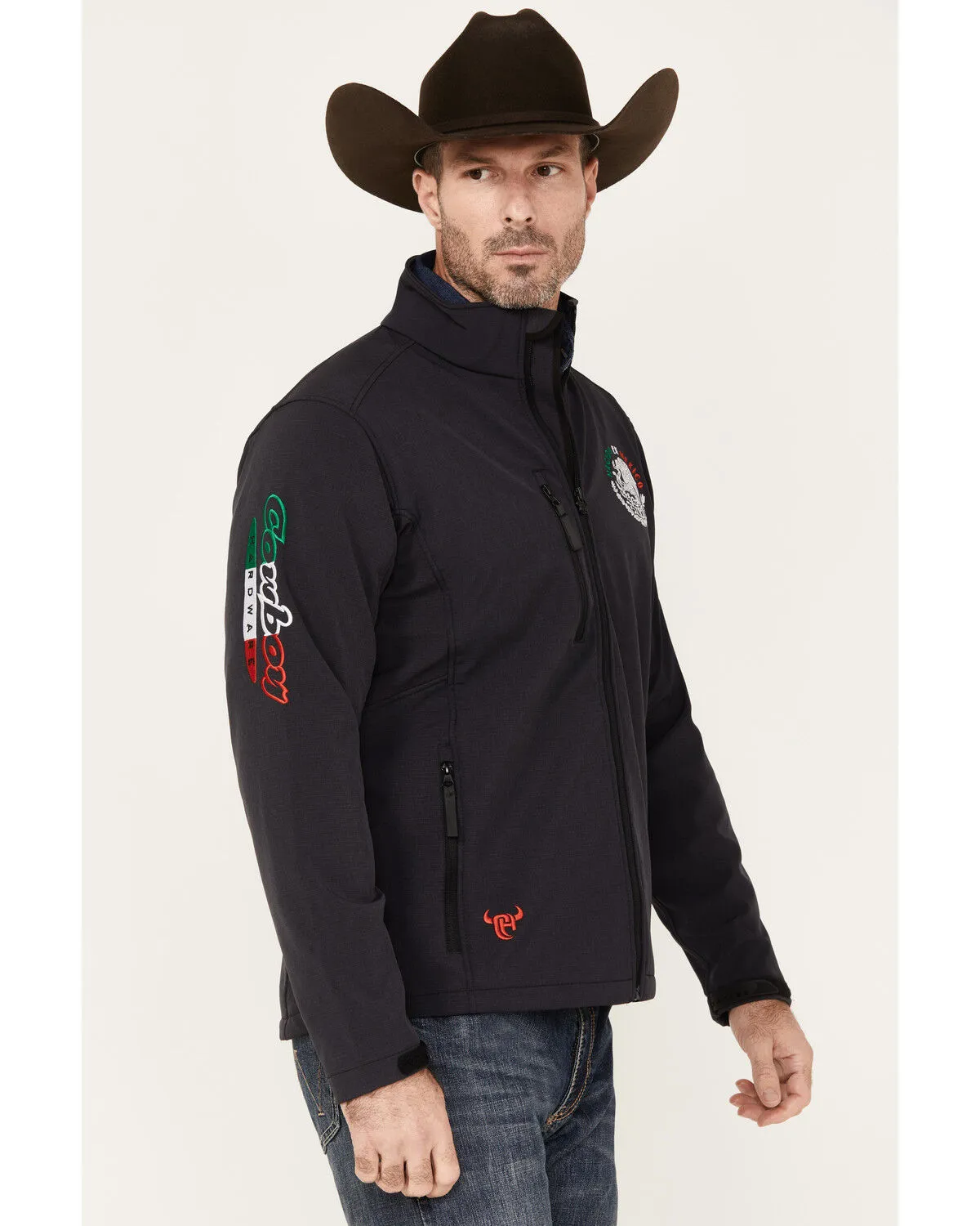 Product Name:  Cowboy Hardware Men's Nacido En Mexico Logo Softshell Jacket