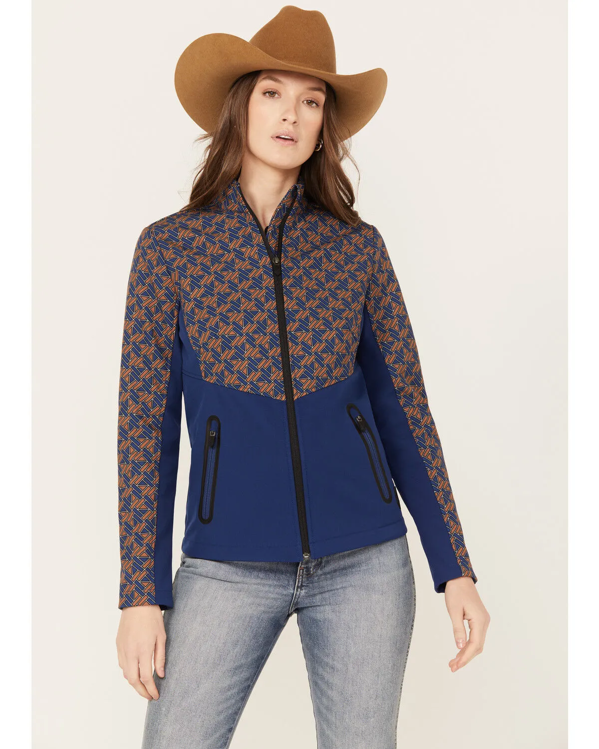 Product Name:  RANK 45® Women's Fannie Geo Print Softshell Jacket