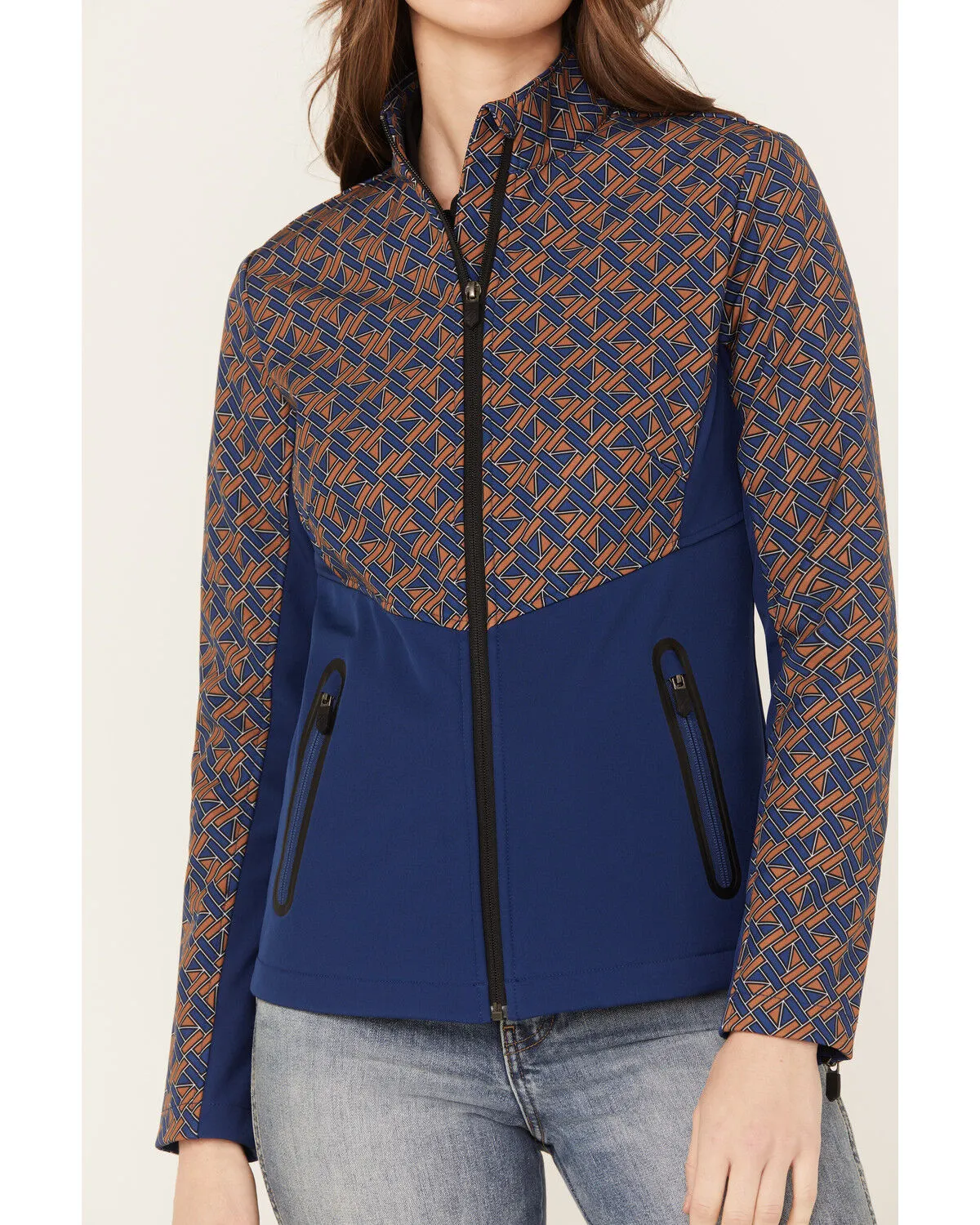 Product Name:  RANK 45® Women's Fannie Geo Print Softshell Jacket