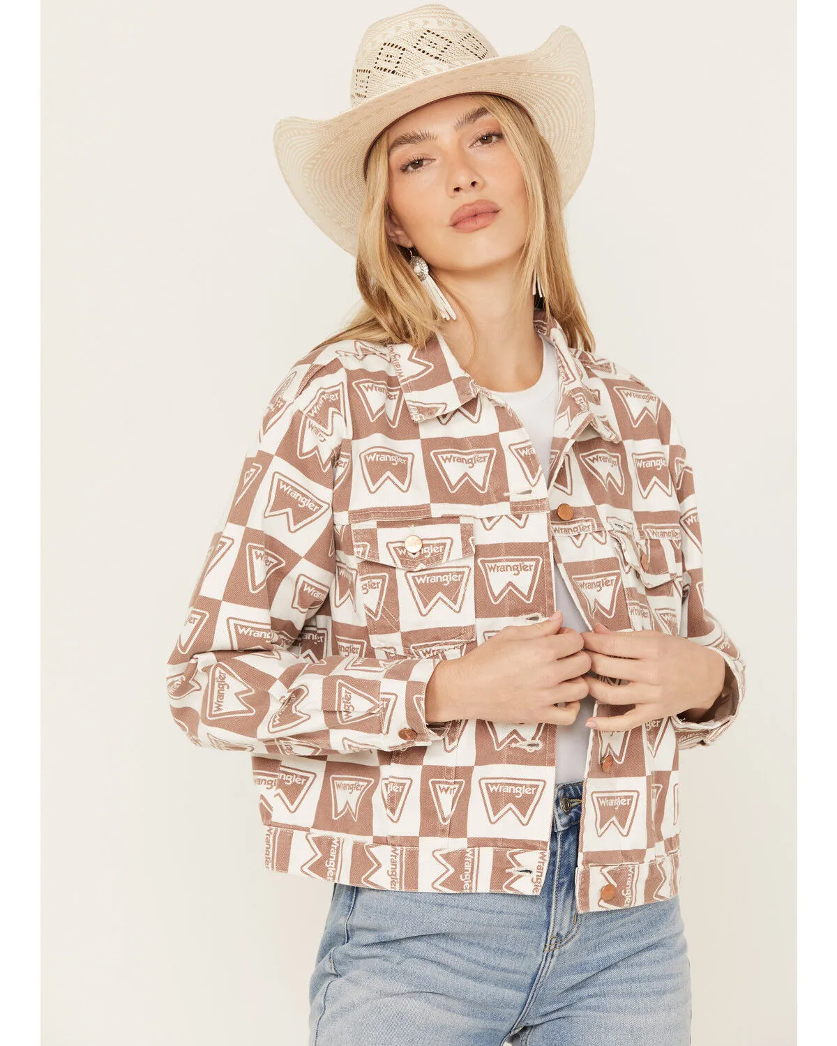 Product Name:  Wrangler Women's Heritage Signature Print Cut Off Jacket