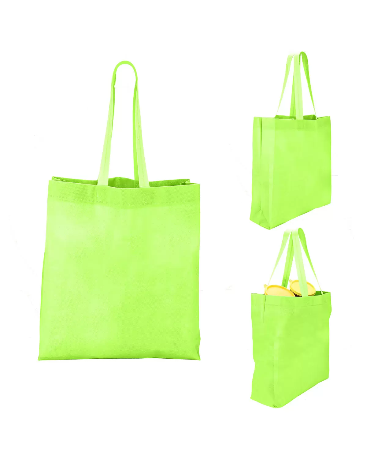 Promo Goods  BG203 Heat Sealed Non-Woven Value Tote SKU: BG203