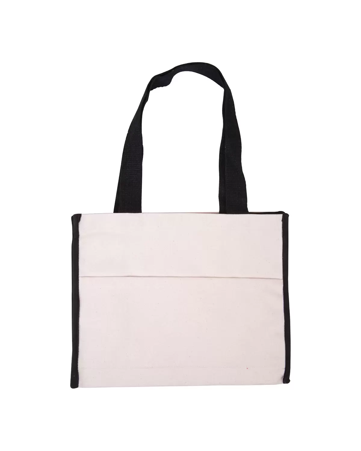 Promo Goods  BG410 Cotton Gusset Accent Box Tote SKU: BG410