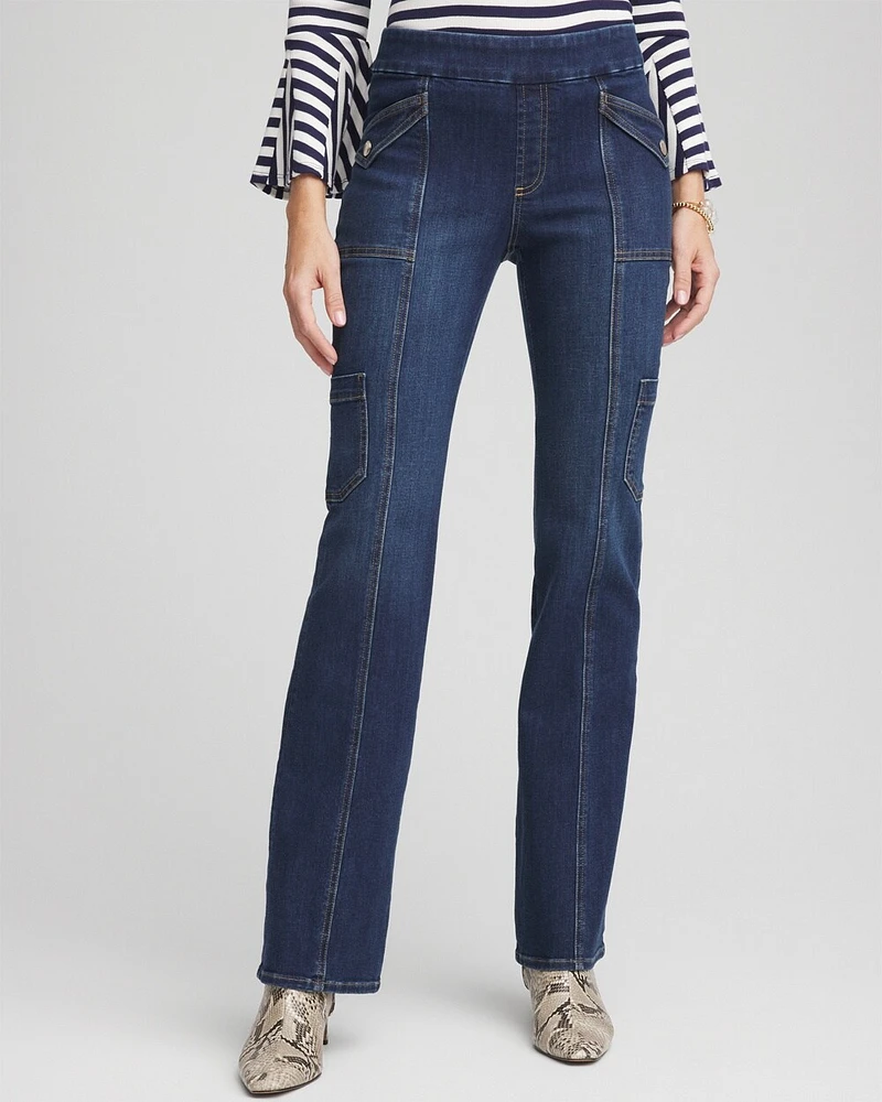 Pull-On Utility Jeans