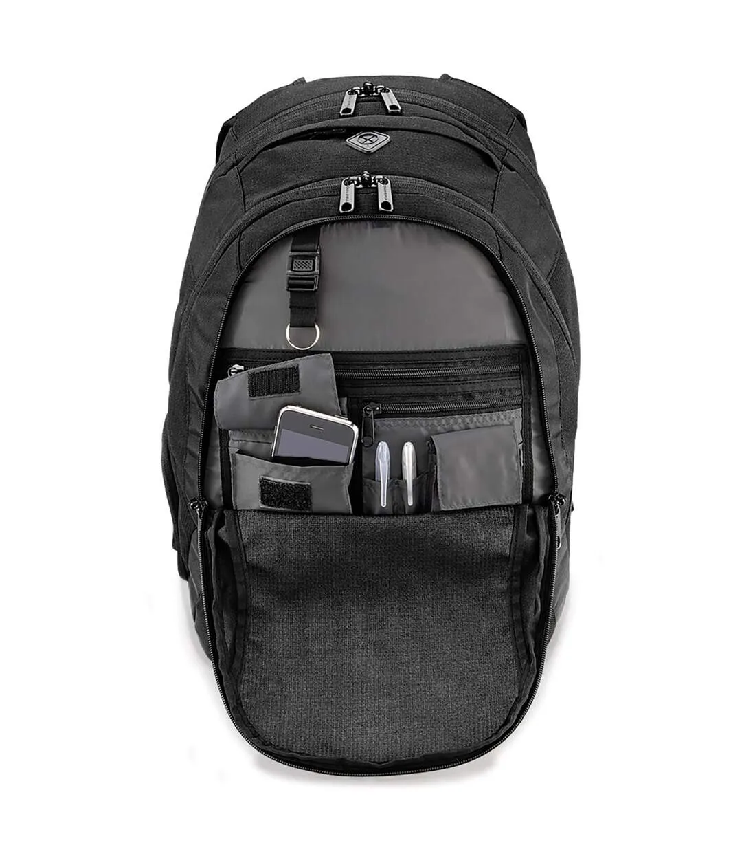 Quadra Vessel Laptop Backpack Bag (Black) (One Size) - UTBC786