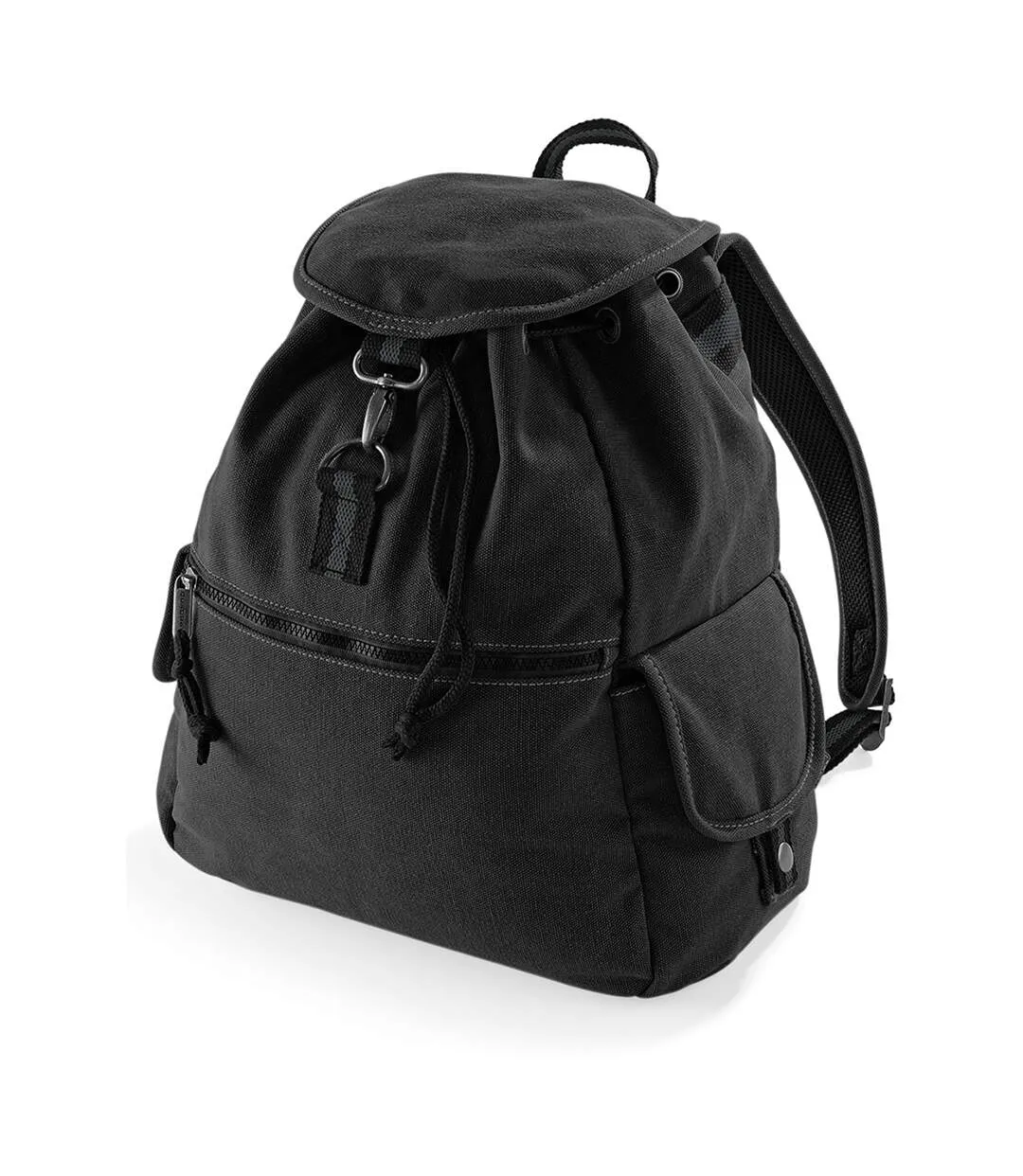 Quadra Vintage Canvas Backpack - 18 Liters (Vintage Black) (One Size) - UTBC766