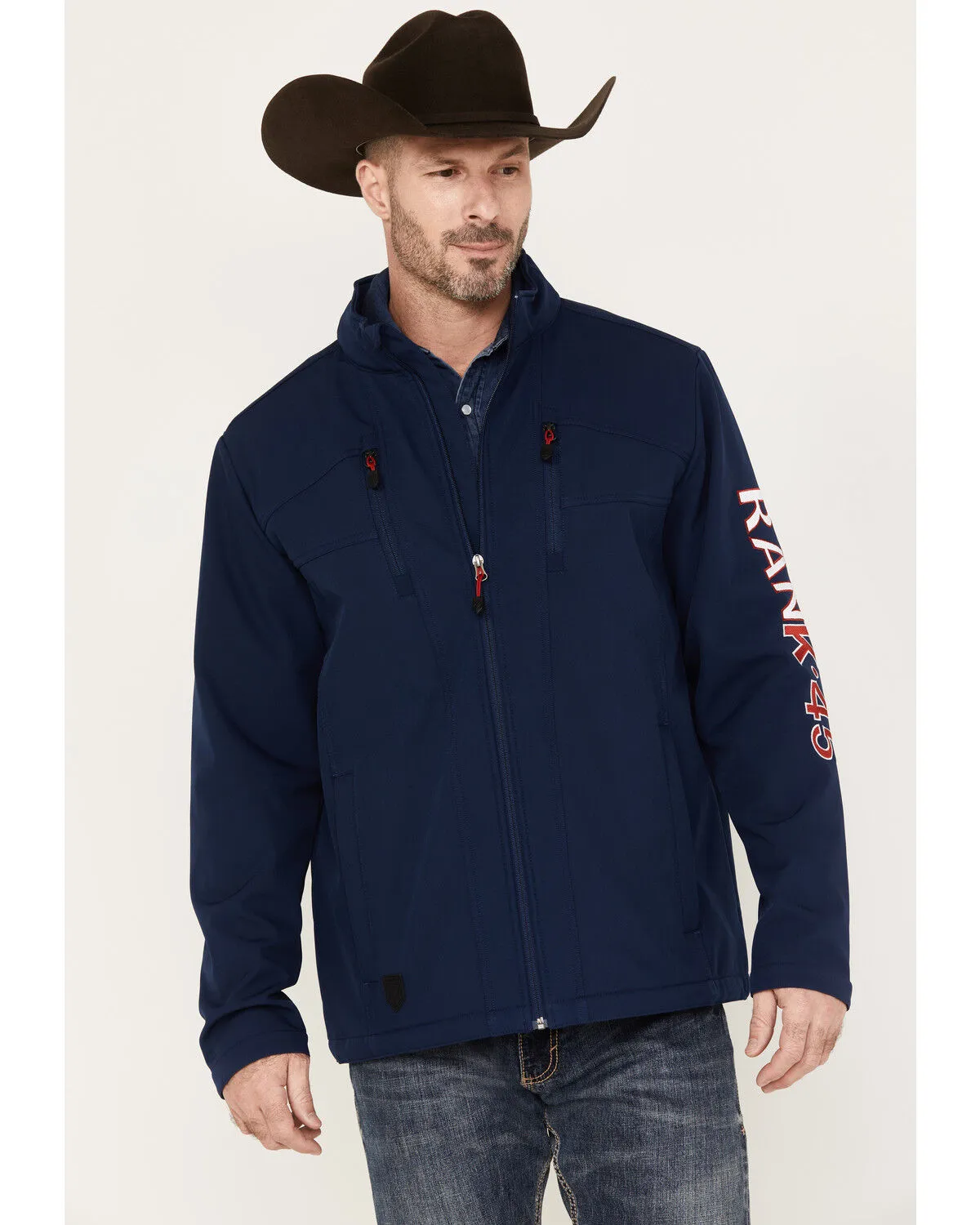 RANK 45® Men's Arlington Embroidered Softshell Jacket